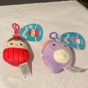 Squishmallows Keychains Set of 2 NWTS